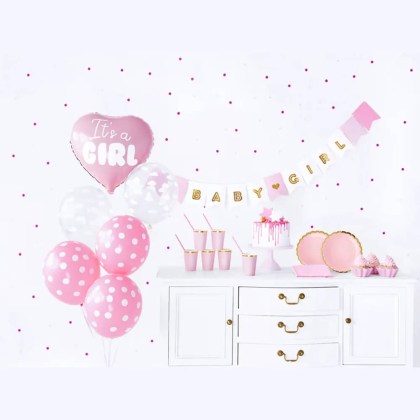 Σετ διακόσμισης baby shower its a girl 49 τεμαχίων